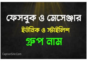 ফেসবুক মেসেঞ্জার স্টাইলিশ গ্রুপ নেইম