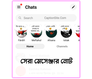 মেসেঞ্জার নোট আইডিয়া - মেসেঞ্জার নোট স্ট্যাটাস বাংলা